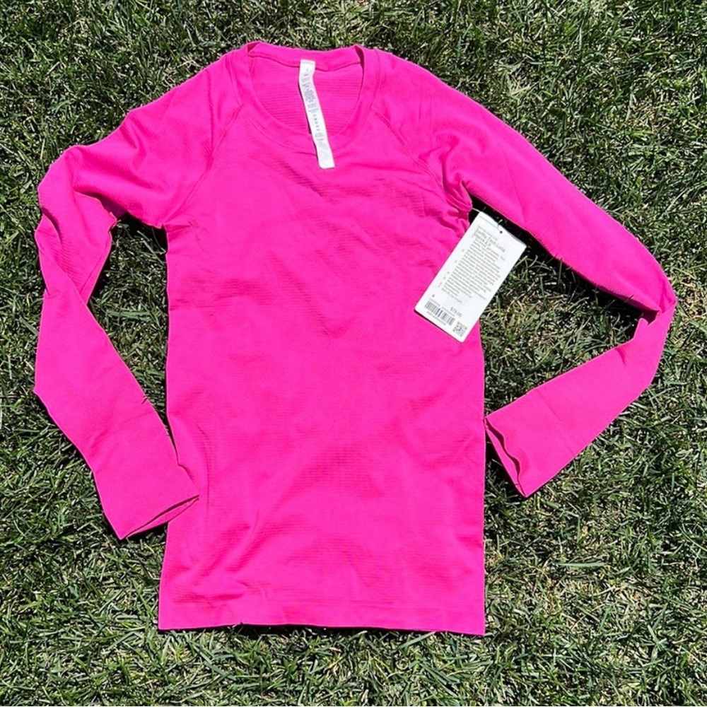 Lulu lemon swiftly tech size 4 sonic pink like new